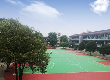 Cina Sound Reduction Modular Basketball Flooring Pola Desain Populer yang Dapat Daur Ulang pabrik