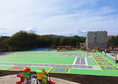 Zero Toluene Formaldehyde Outside Basketball Court Flooring With VOC Certificate